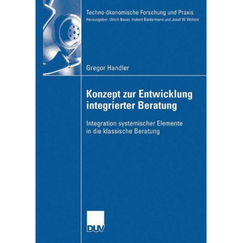 Gregor Handler - Konzept zur Entwicklung integrierter Beratung