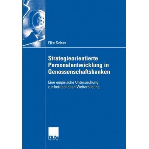 Elke Schax - Strategieorientierte Personalentwicklung in Genossenschaftsbanken