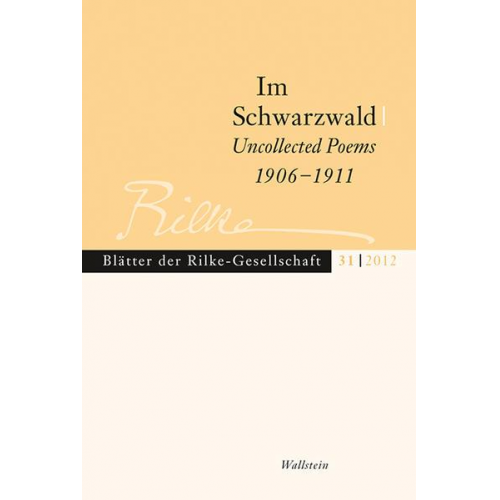 Im Schwarzwald - Uncollected Poems 1906–1911