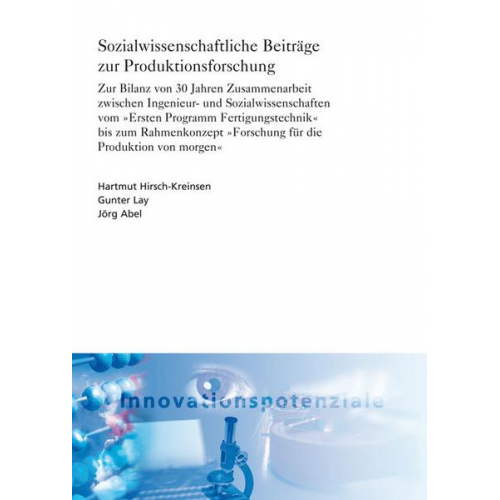 Sozialwissenschaftliche Beiträge zur Produktionsforschung.