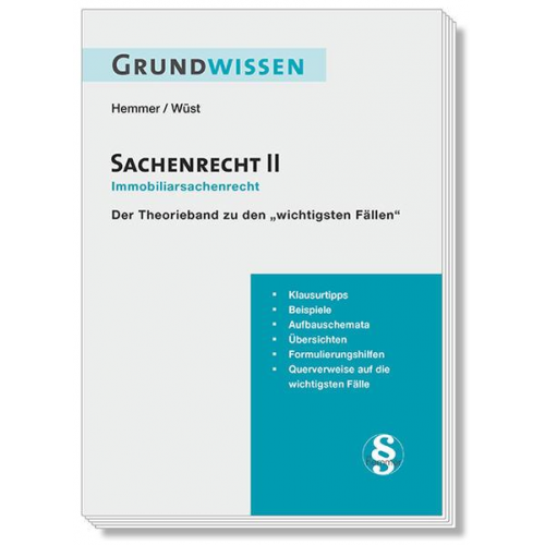 Karl-Edmund Hemmer & Achim Wüst & Clemens d'Alquen - Grundwissen Sachenrecht II