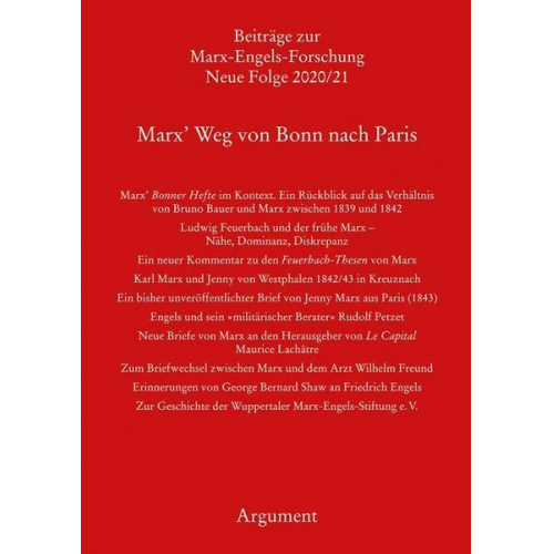 Marx’ Weg von Bonn nach Paris