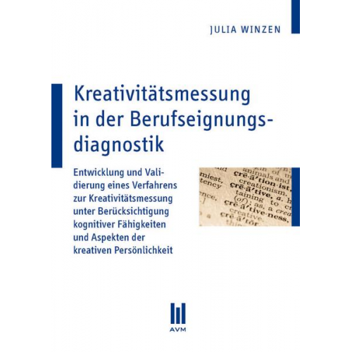 Julia Winzen - Kreativitätsmessung in der Berufseignungsdiagnostik