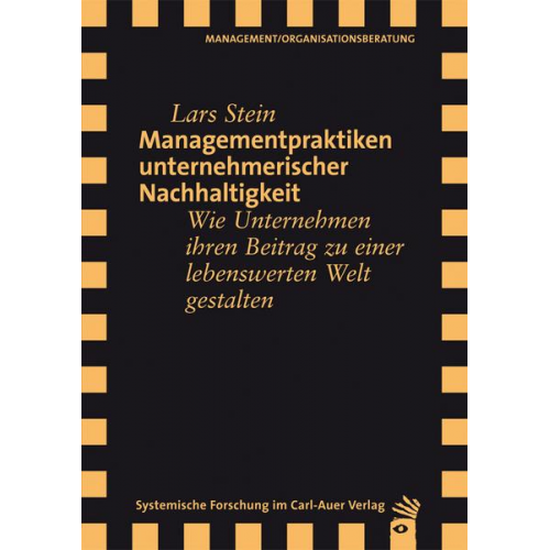 Lars Stein - Managementpraktiken unternehmerischer Nachhaltigkeit