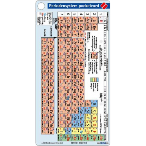 Börm Bruckmeier Verlag GmbH - Periodensystem pocketcard