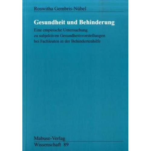 Roswitha Gembris-Nübel - Gesundheit und Behinderung