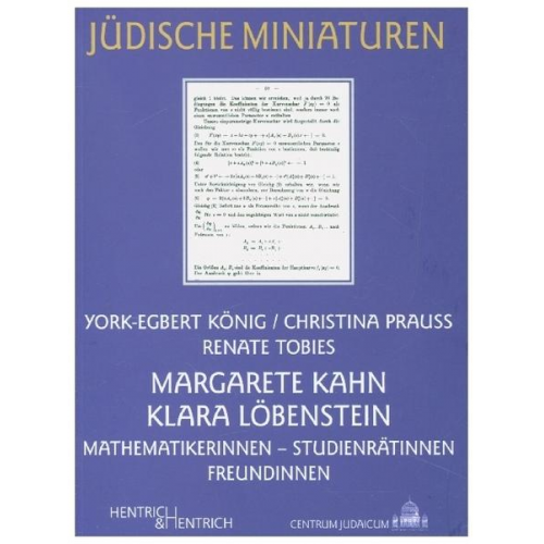 York-Egbert König & Christina Prauss & Renate Tobies - Margarete Kahn und Klara Löbenstein