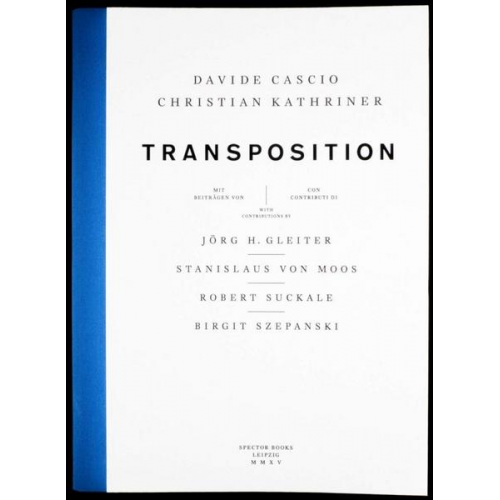 Christian Kathriner & Davide Cascio & Jörg H. Gleiter & Robert Suckale & Birgit Szepanski - Transposition