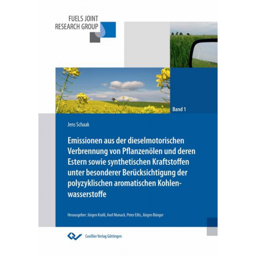 Jens Schaak - Emissionen aus der dieselmotorischen Verbrennung von Pflanzenölen und deren Estern sowie synthetischen Kraftstoffen unter besonderer Berücksichtigung