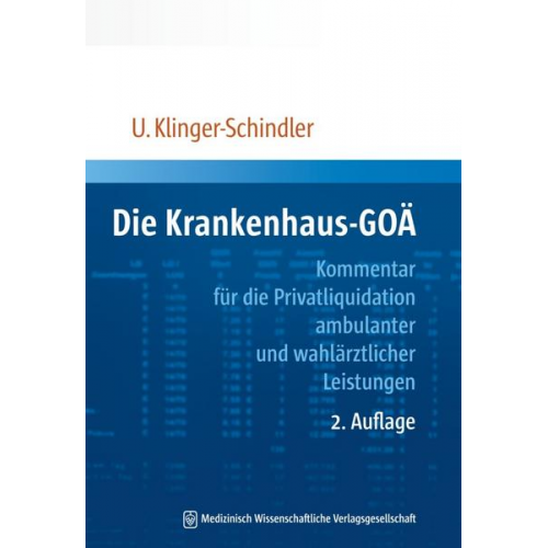 Ursula Klinger-Schindler - Die Krankenhaus-GOÄ