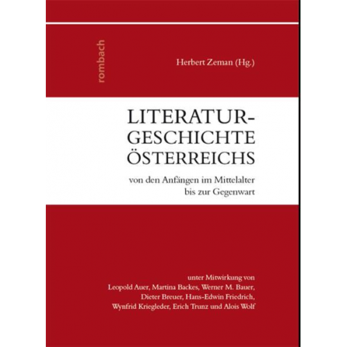 Literaturgeschichte Österreichs von den Anfängen im Mittelalter bis zur Gegenwart