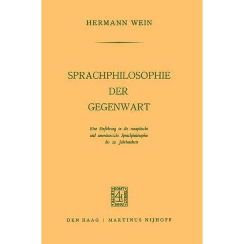 Hermann Wein - Sprachphilosophie der Gegenwart