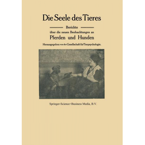 Gesellschaft für Tierpsychologie & H.E. Ziegler - Die Seele des Tieres