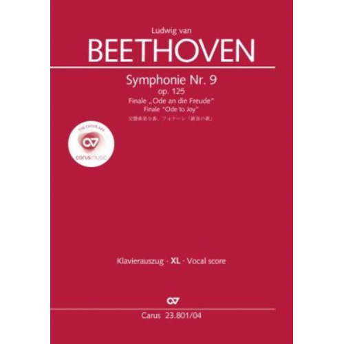 Ludwig van Beethoven - Symphonie Nr. 9. Finale (Klavierauszug XL zu allen gängigen Ausgaben)