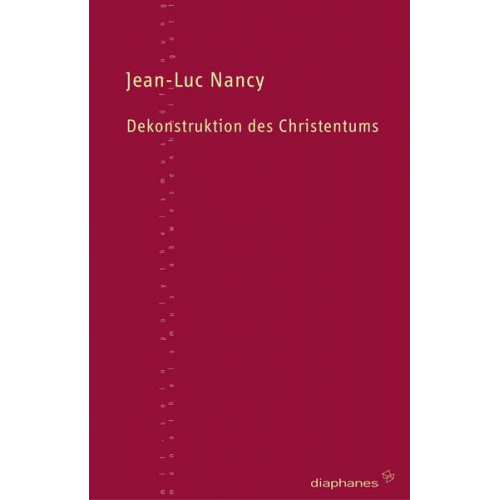 Jean-Luc Nancy - Dekonstruktion des Christentums