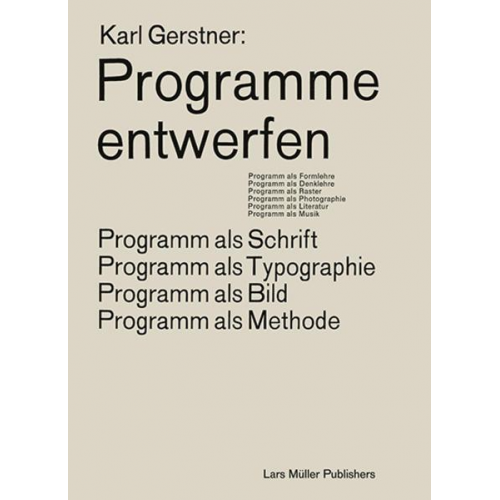 Karl Gerstner - Programme entwerfen