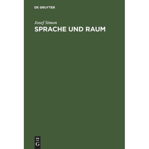 Josef Simon - Sprache und Raum