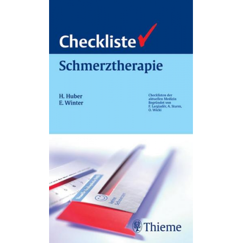 Horst Huber & Eva Winter - Checkliste Schmerztherapie