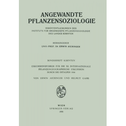 Erwin Aichinger & Helmut Gams - Sonderheft Kärnten