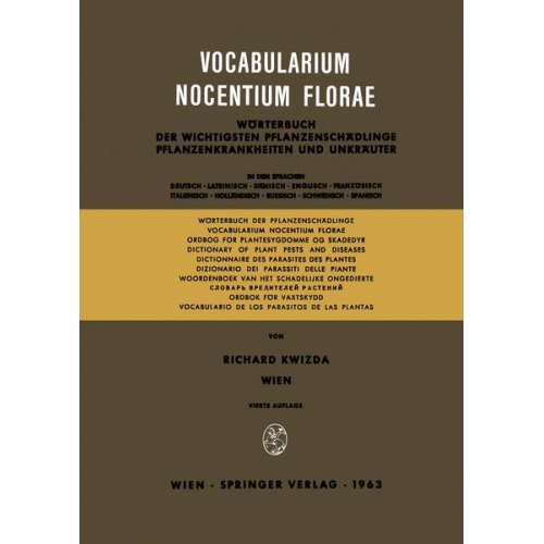 Richard Kwizda - Vocabularium Nocentium Florae