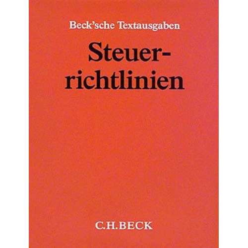 Steuerrichtlinien (ohne Fortsetzungsnotierung). Inkl. 152. Ergänzungslieferung