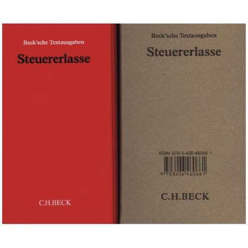 Steuererlasse (ohne Fortsetzungsnotierung). Inkl. 45. Ergänzungslieferung