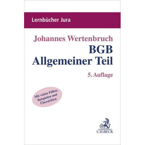 Johannes Wertenbruch - BGB Allgemeiner Teil