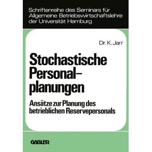 Klaus Jarr - Stochastische Personalplanungen