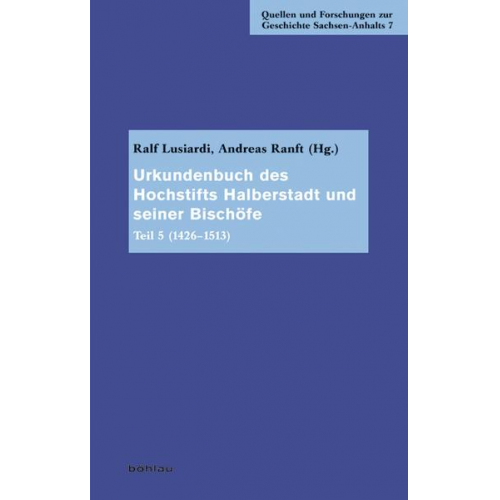 Urkundenbuch des Hochstifts Halberstadt und seiner Bischöfe