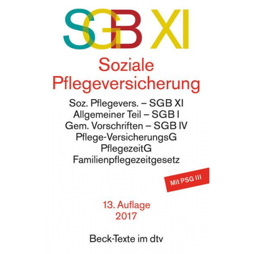 SGB XI. Soziale Pflegeversicherung