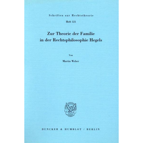 Martin Weber - Weber, M: Zur Theorie der Familie