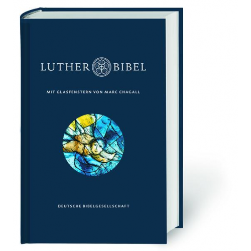 Lutherbibel mit Glasfenstern von Marc Chagall