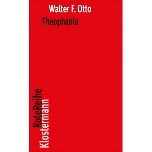 Walter F. Otto - Theophania