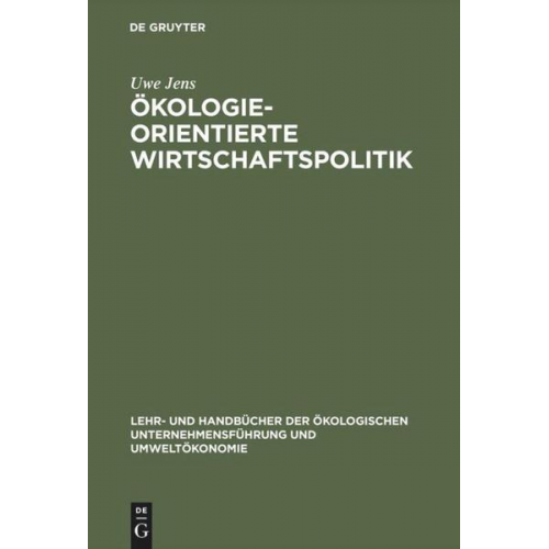 Uwe Jens - Ökologieorientierte Wirtschaftspolitik