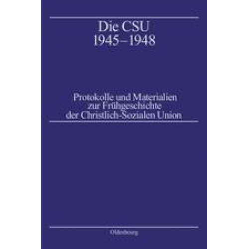 Die CSU 1945–1948