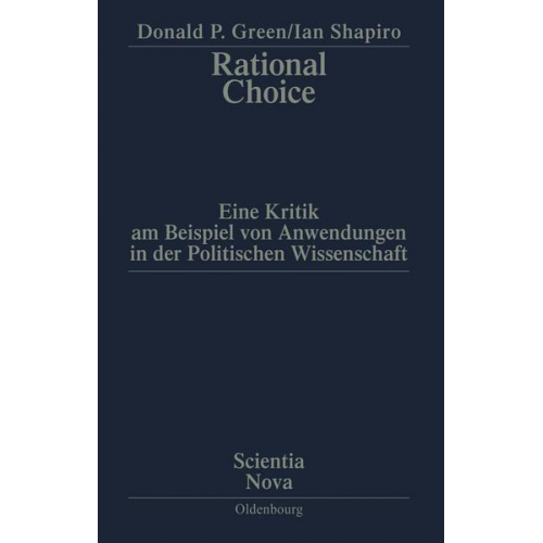 Donald P. Green & Ian Shapiro - Rational Choice