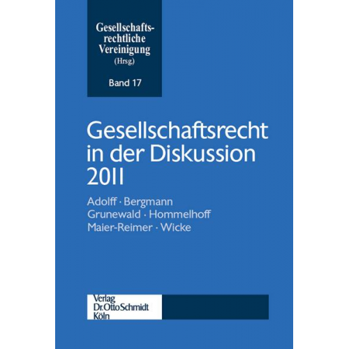 Gesellschaftsrecht in der Diskussion 2011