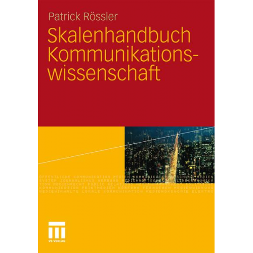 Patrick Rössler - Skalenhandbuch Kommunikationswissenschaft