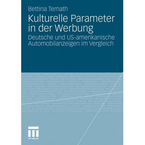 Bettina Temath - Kulturelle Parameter in der Werbung