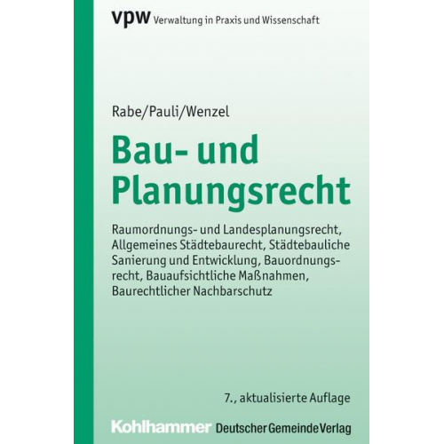 Klaus Rabe & Felix Pauli & Gerhard Wenzel - Bau- und Planungsrecht