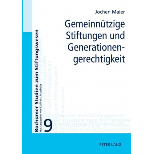 Jochen Maier - Gemeinnützige Stiftungen und Generationengerechtigkeit