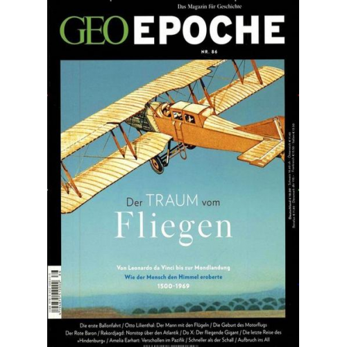 GEO Epoche / GEO Epoche 86/2017 - Der Traum vom Fliegen