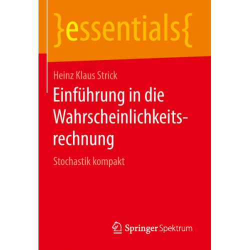 Heinz Klaus Strick - Einführung in die Wahrscheinlichkeitsrechnung