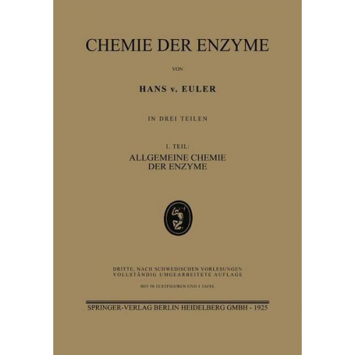 Hans Euler - Chemie der Enzyme