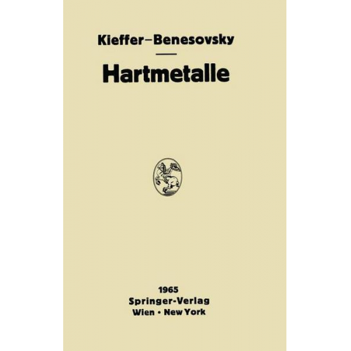 Richard Kieffer & Fritz Benesovsky - Hartmetalle