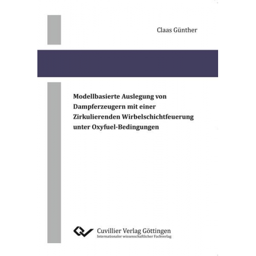 Claas Günther - Modellbasierte Auslegung von Dampferzeugern mit einer zirkulierenden Wirbelschichtfeuerung unter Oxyfuel-Bedingungen