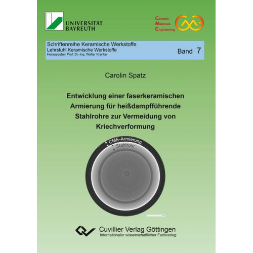 Carolin Spatz - Entwicklung einer faserkeramischen Armierung für heißdampfführende Stahlrohre zur Vermeidung von Kriechverformung