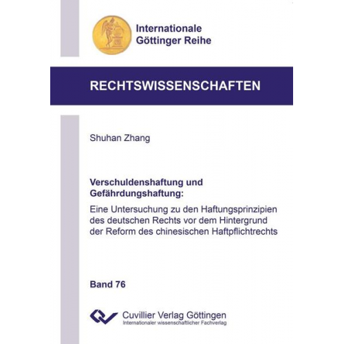 Shuhan Zhang - Verschuldenshaftung und Gefährdungshaftung