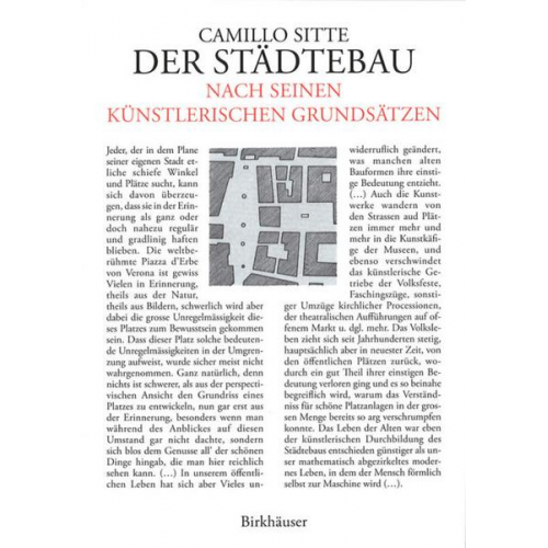 Camillo Sitte - Der Städtebau nach seinen künstlerischen Grundsätzen