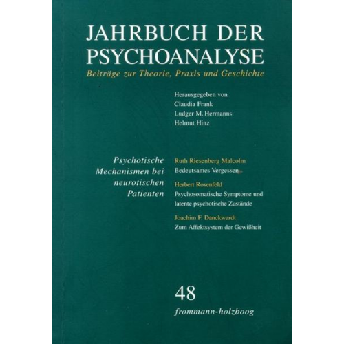 Jahrbuch der Psychoanalyse / Band 48: Psychotische Mechanismen bei neurotischen Patienten